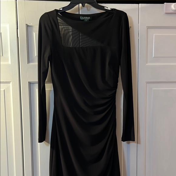Lauren Ralph Lauren Black Long Sleeve Dress - Picture 2 of 5